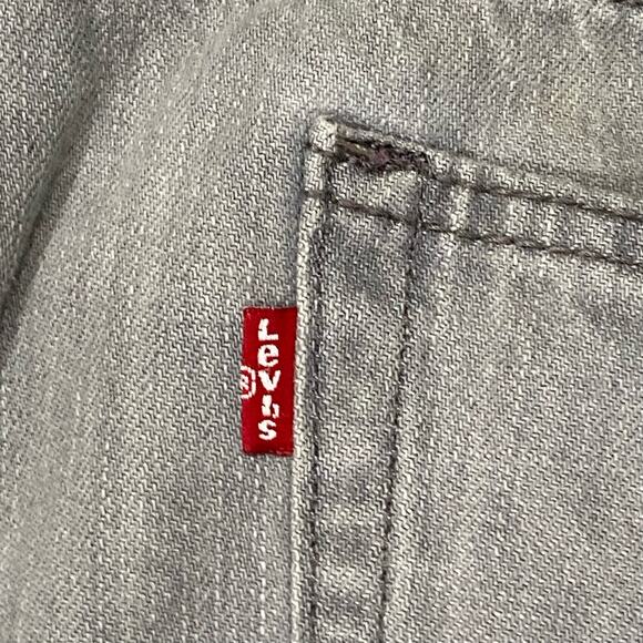 Levi’s 505 Light Grey Denim Jeans Size 38 x 30 Straight Leg - Picture 5 of 10